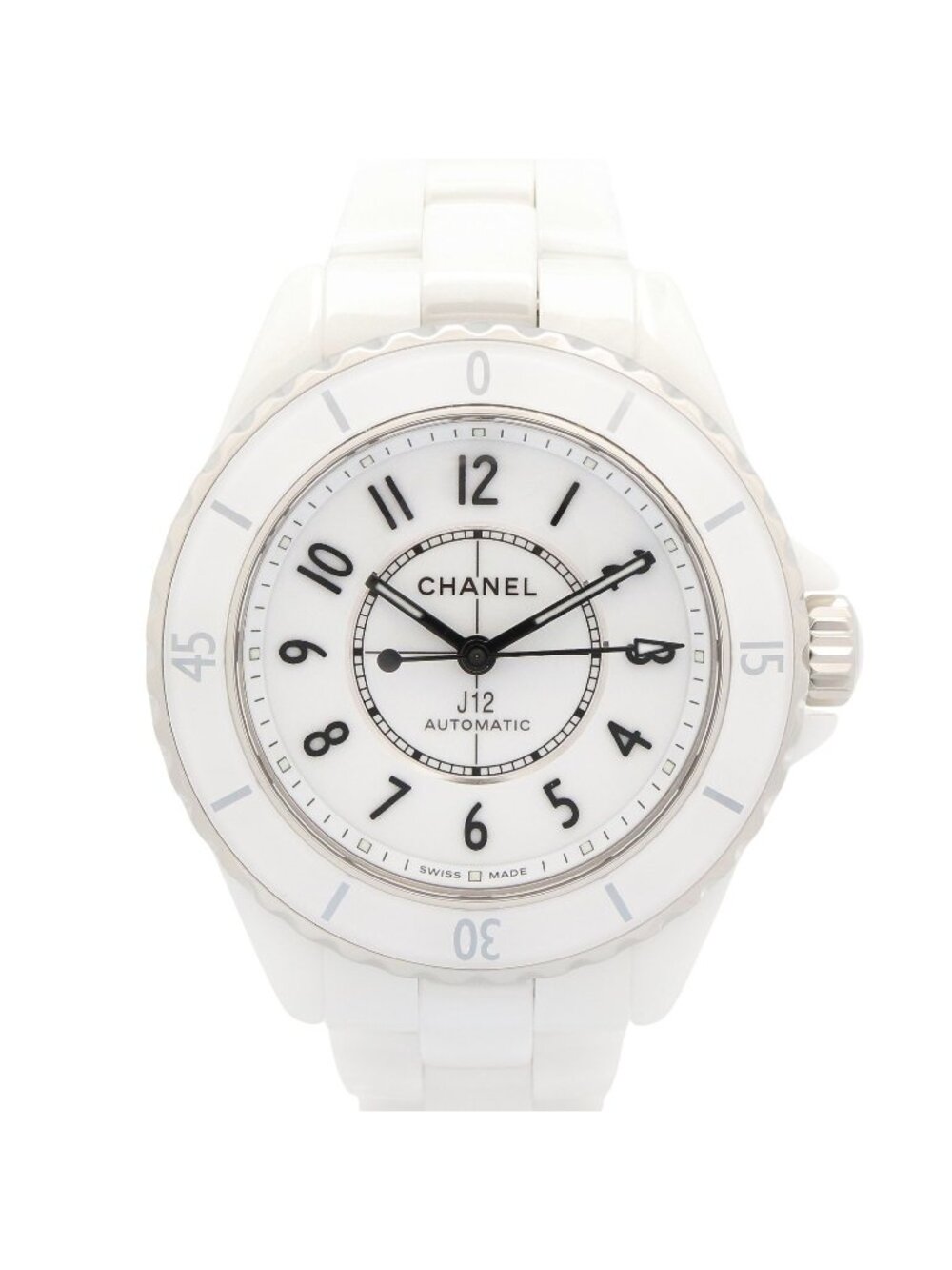 Chanel Watch White Ceramic